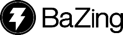 black bazing logo